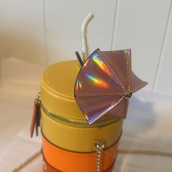 ALDO summer Kelliwith
Orange Multi Cocktail Crossbody Bag Purse Kitsch NWT - Picture 4 of 10
